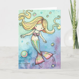 Cute Mermaid Card ~ Whimsical and Sweet