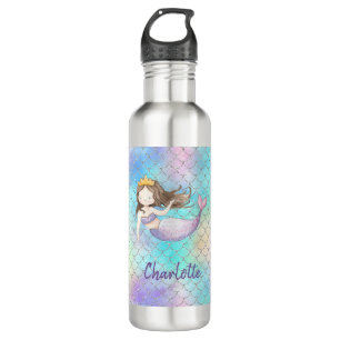 Cute Mermaid Custom Name 710 Ml Water Bottle