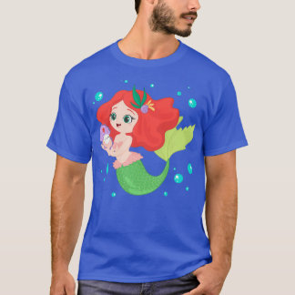Cute Mermaid Design T-Shirt