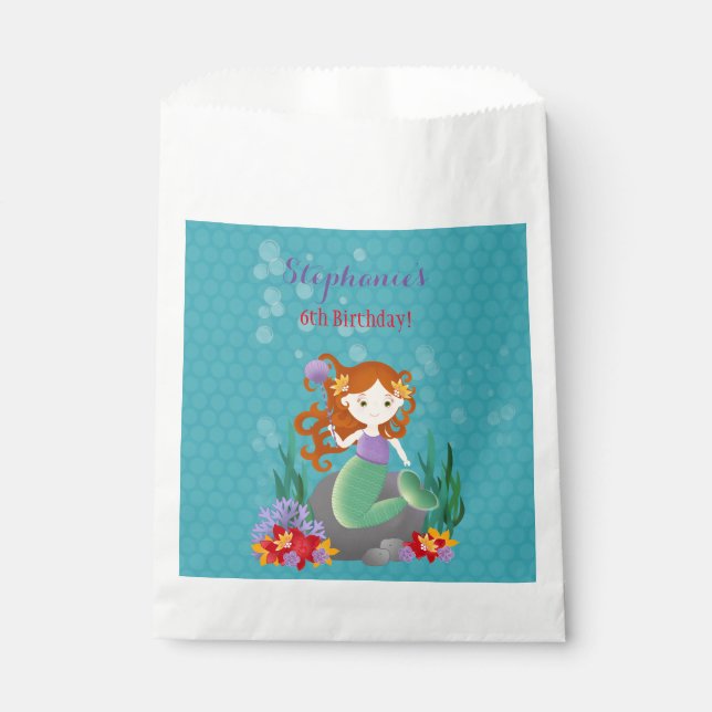 Cute Mermaid Favour Bag (Front)