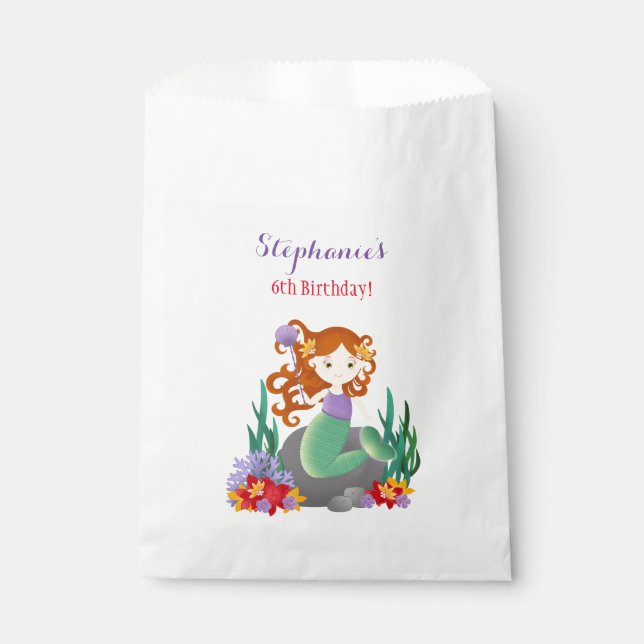 Cute Mermaid Favour Bag (Front)