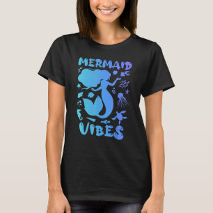 Cute Mermaid For Women Girls Mythical Creature Mer T-Shirt