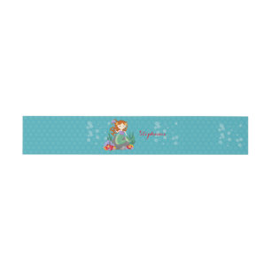 Cute Mermaid Invitation Belly Band