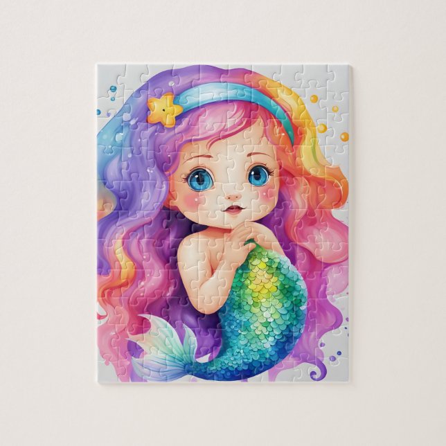 Cute Mermaid Jigsaw Puzzle (Vertical)