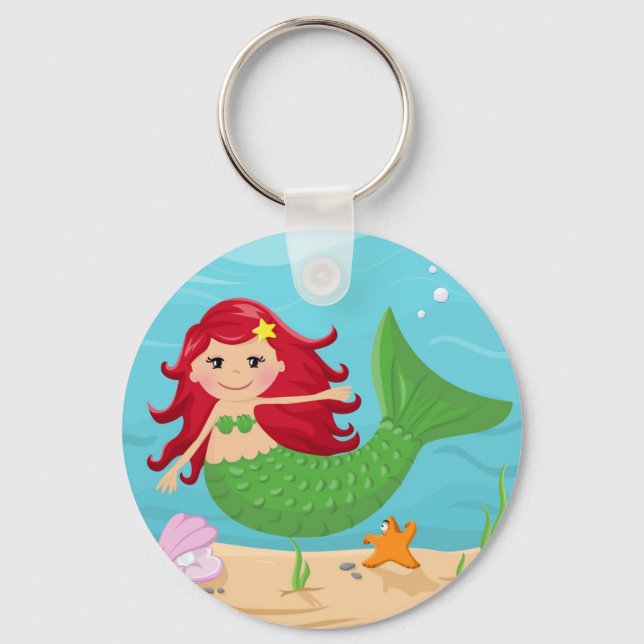 Cute mermaid key ring (Front)