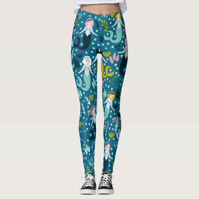 Cute Mermaid Leggings (Front)