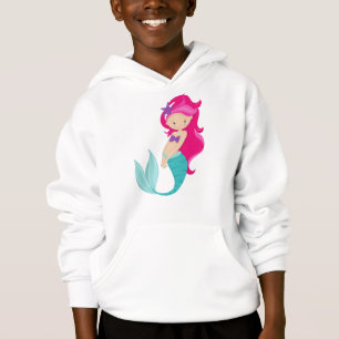 Cute Mermaid, Little Mermaid, Pink Hair, Star
