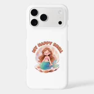 Cute Mermaid My Happy Shell Quote Pastel Aesthetic