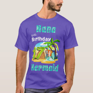 Cute Mermaid Nana Of The 17th Birthday T-Shirt