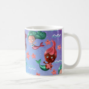 Cute Mermaid Pattern Coffee Mug