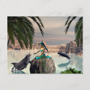 Cute Mermaid Postcard