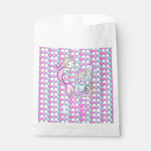 Cute Mermaid   Sea Girl's 1st Birthday Party Favour Bag