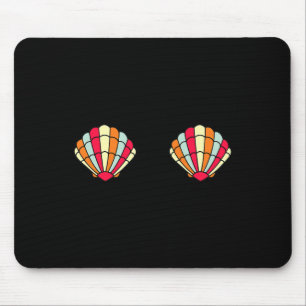 Cute Mermaid Shell Halloween Costume Tee Fun Girl Mouse Pad