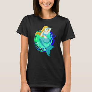 Cute Mermaid Swim Ocean Mermaids Women Girly Girl T-Shirt