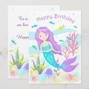 Cute Mermaid Under the Sea Neon