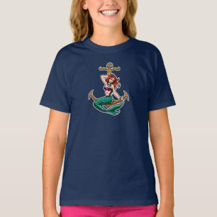 Cute Mermaid with Anchor T-Shirt