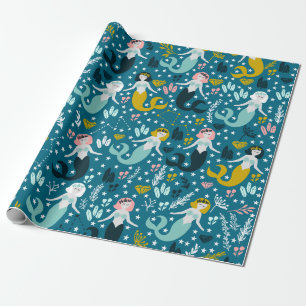 Cute Mermaid Wrapping Paper