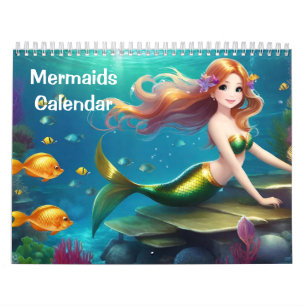 Cute Mermaids Calendar for Kids