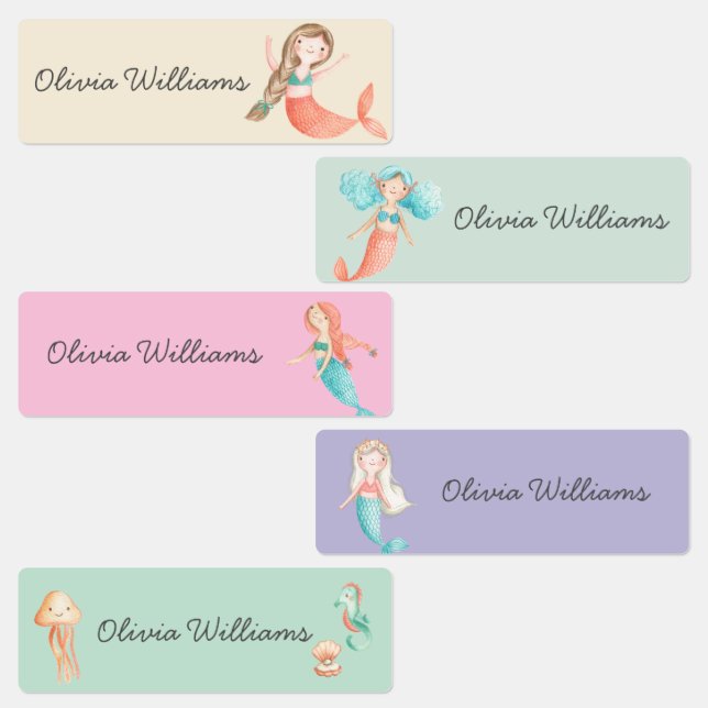 Cute Mermaids Day Care School Name Clothing (Group)