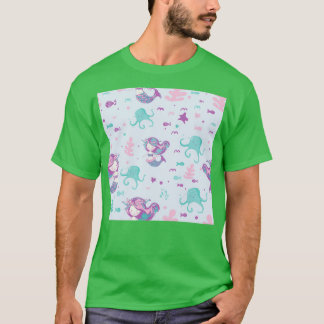 Cute mermaids seamless T-Shirt