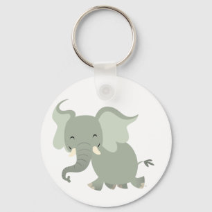 Cute Merry Cartoon Elephant Keychain