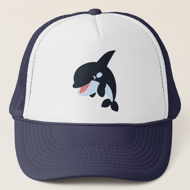 Cute Merry Cartoon Killer Whale Hat (Front)