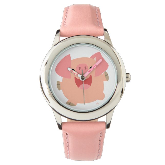 Cute Merry Cartoon Pig Watch (Front)