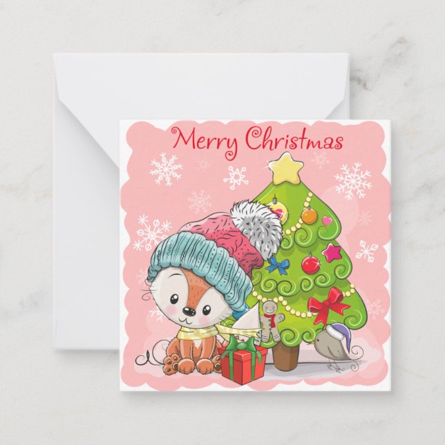 Cute Merry Christmas Card (Front)
