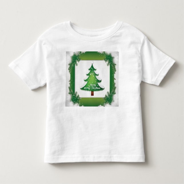 "Cute Merry Christmas Children’s T-Shirt – Fun Hol (Front)