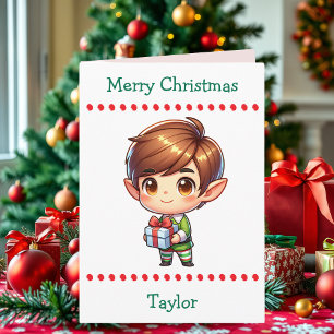 Cute Merry Christmas Child's   Word Search Inside Holiday Card