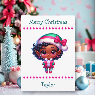 Cute Merry Christmas Child's   Word Search Inside Holiday Card