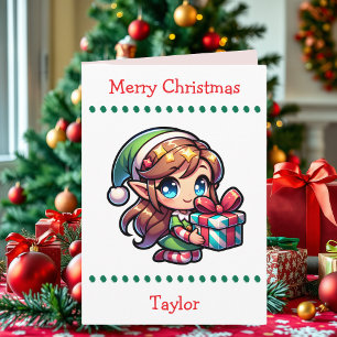 Cute Merry Christmas Child's   Word Search Inside Holiday Card