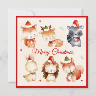 Cute Merry Christmas Holiday Card