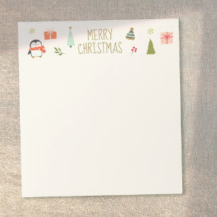 Cute Merry Christmas Notepad