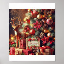 Cute Merry Christmas Poster