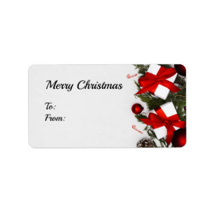 Cute Merry Christmas Rectangle Stickers