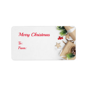 Cute Merry Christmas Rectangle Stickers