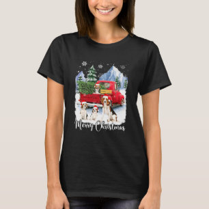 Cute Merry Christmas Santa Beagle Dog Red Truck Xm T-Shirt