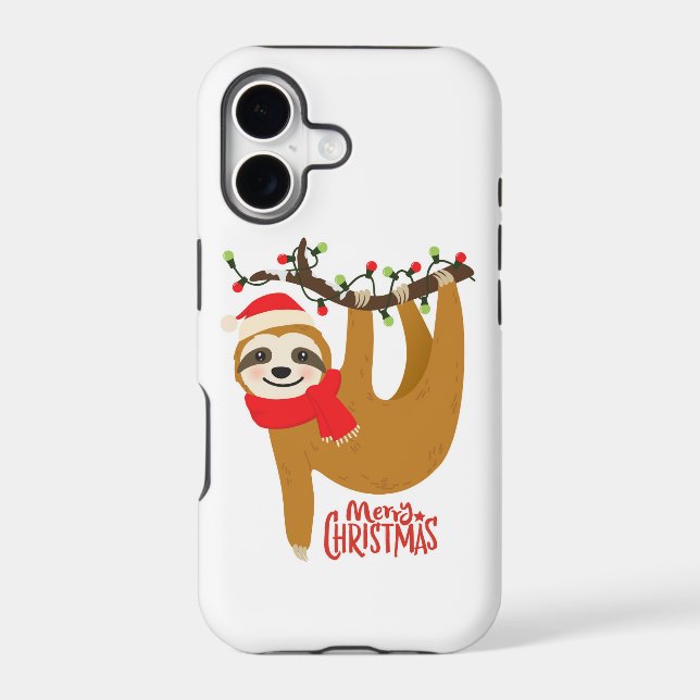 Cute Merry Christmas Santa Sloth (Back)