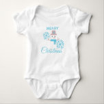 Cute Merry Christmas Snowman Snowflakes Character Baby Bodysuit<br><div class="desc">Christmas Cute Snowman and snowflakes</div>