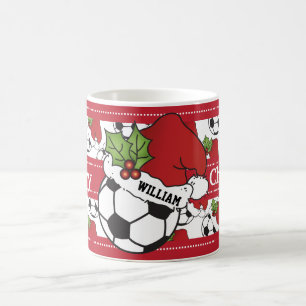 Cute Merry Christmas Soccer Coffee Mug