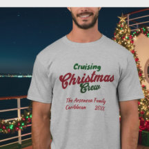 Cute Merry Cruising Christmas Personalise T-Shirt