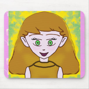 Cute Merry Pink Mouse Pad