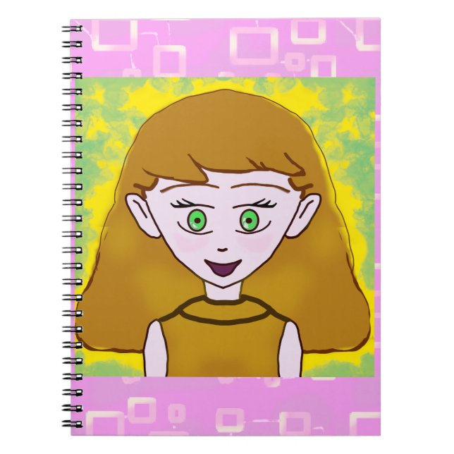 Cute Merry Pink Notebook (Front)