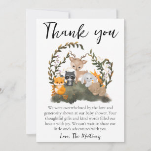 cute message baby shower thank you cards