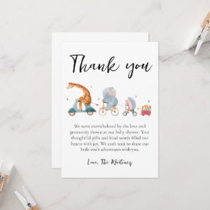 cute message baby shower thank you cards