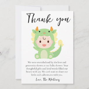 cute message baby shower thank you cards