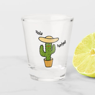 Cute Mexican cactus Shot Glass