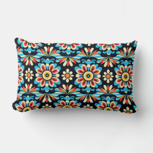 Cute Mexican Folk Pattern Throw Pillow