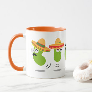 Cute Mexican jumping beans coffee mug